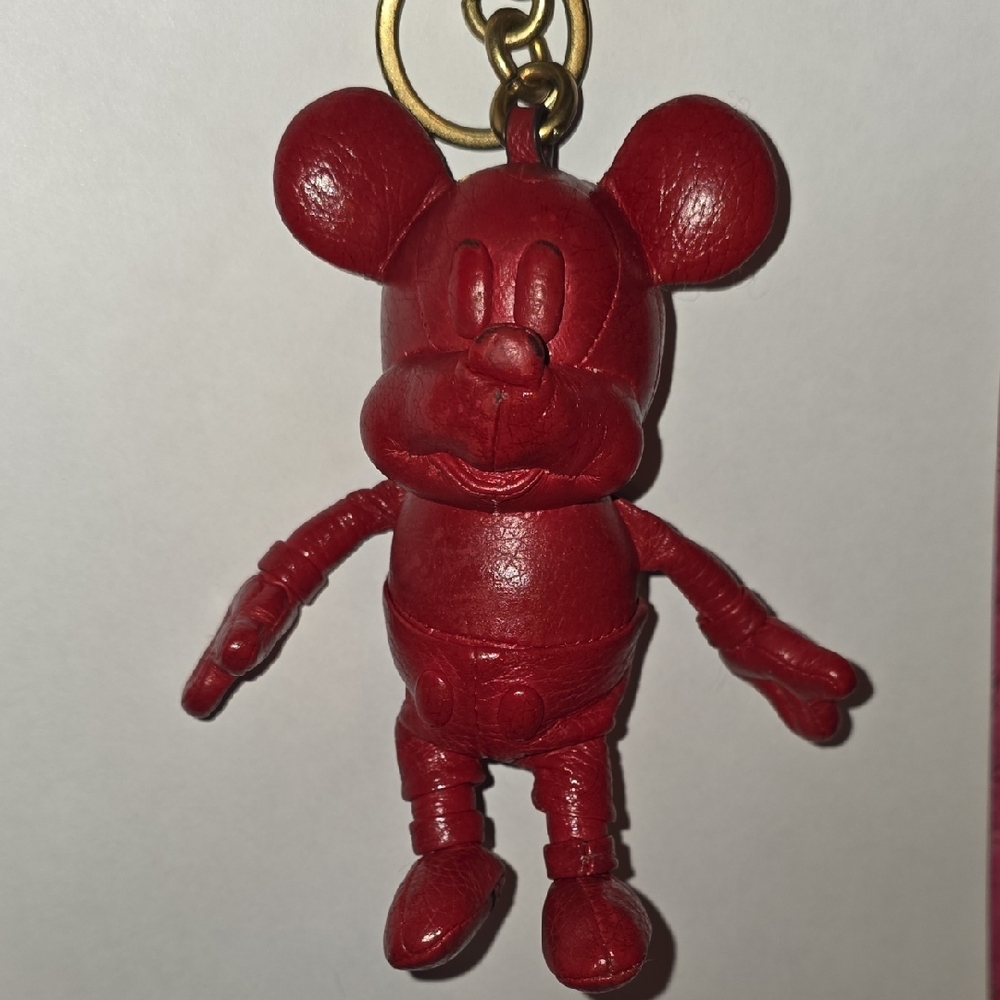 Coach Leather Mickey Mouse Charm
